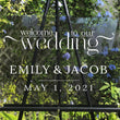 Load image into Gallery viewer, Elation Factory Co Weddings > Decorations > Signs Semi-Custom Wedding Welcome Sign, Create your own Welcome Wedding Sign! Acrylic Wedding Sign