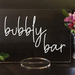 Load image into Gallery viewer, Elation Factory Co Weddings > Decorations > Signs > Wedding and Event Drink Signs Bubbly Bar, Open Bar Wedding Bar Menu Sign and Cocktail Bar Sign for wedding and special events.