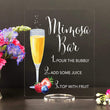 Load image into Gallery viewer, Elation Factory Co Weddings > Decorations > Signs > Wedding and Event Drink Signs Mimosa Bar with Strawberries and Blueberries, Open Bar Wedding Bar Menu Sign and Cocktail Bar Sign for wedding and special events.