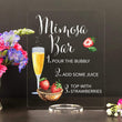 Load image into Gallery viewer, Elation Factory Co Weddings > Decorations > Signs > Wedding and Event Drink Signs Mimosa Bar with Strawberries, Open Bar Wedding Bar Menu Sign and Cocktail Bar Sign for wedding and special events.