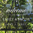 Load image into Gallery viewer, Elation Factory Co Weddings > Decorations > Signs > Wedding Welcome Signs Semi-Custom Wedding Welcome Sign, Create your own Welcome Wedding Sign! Acrylic Wedding Sign