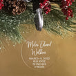 Load image into Gallery viewer, Elation Factory Co Custom Baby's First Christmas Ornament, Personalized Clear Acrylic Wedding Christmas Ornament, Baby Gift, Modern Holiday Decor