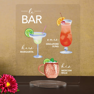 Bar Menu Signature Drinks! - Ours, Hers, His - Bar Menu Sign, Bar Sign for wedding and special events.