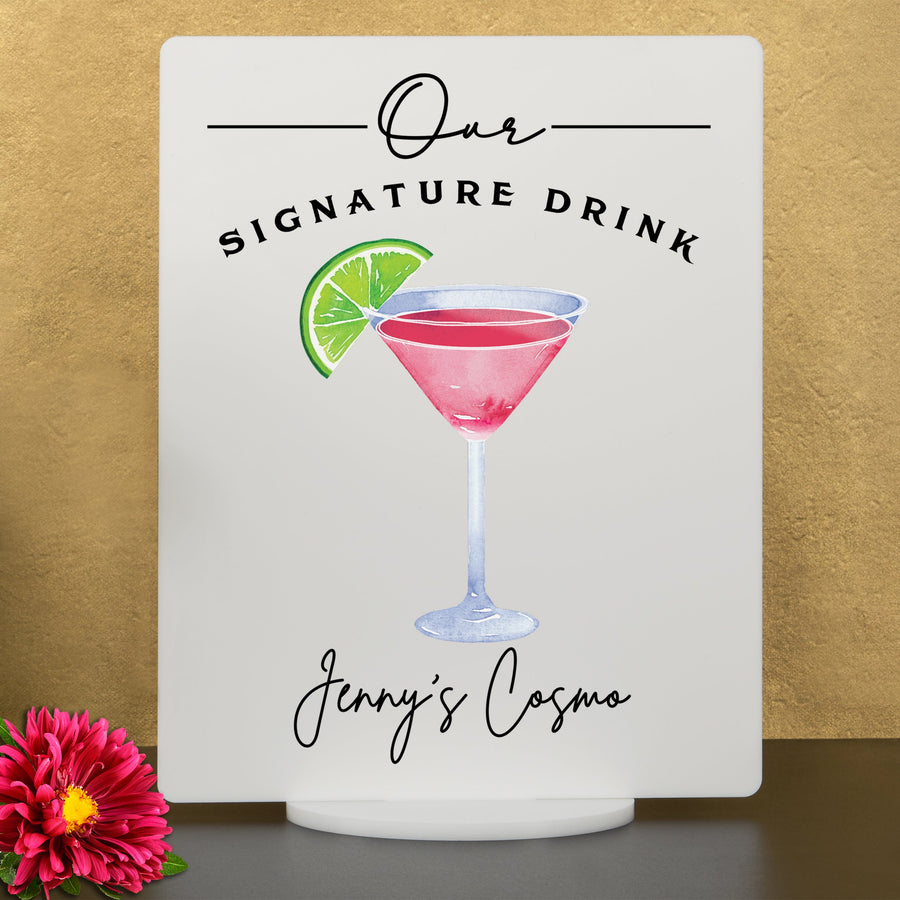 Elation Factory Co Weddings > Decorations > Signs > Wedding and Event Drink Signs Bar Menu Signature Drinks! - Ours, Hers, and His - Bar Menu Sign, Bar Sign for wedding and special events.