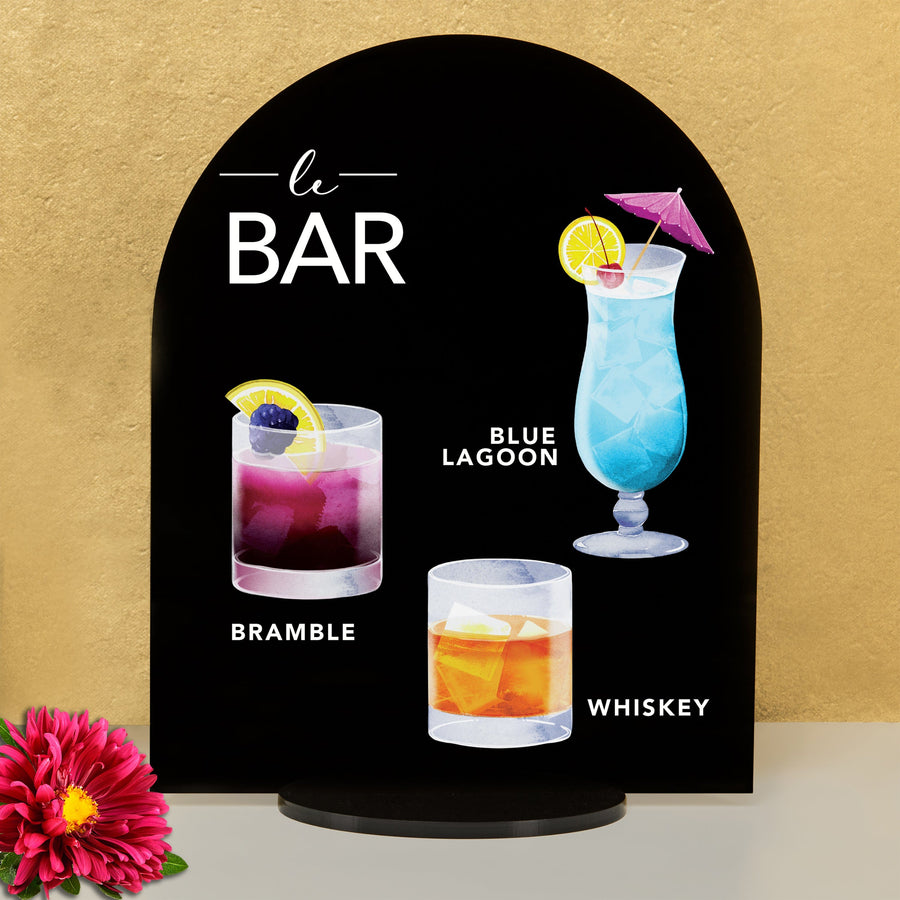 Elation Factory Co Weddings > Decorations > Signs > Wedding and Event Drink Signs Bar Menu Signature Drinks! - Ours, Hers, and His - Bar Menu Sign, Bar Sign for wedding and special events.