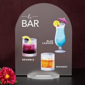 Elation Factory Co Weddings > Decorations > Signs > Wedding and Event Drink Signs Bar Menu Signature Drinks! - Ours, Hers, and His - Bar Menu Sign, Bar Sign for wedding and special events.