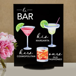 Elation Factory Co Weddings > Decorations > Signs > Wedding and Event Drink Signs Bar Menu Signature Drinks! - Ours, Hers, and His - Bar Menu Sign, Bar Sign for wedding and special events.