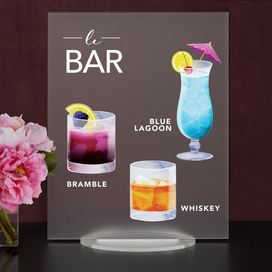 Elation Factory Co Weddings > Decorations > Signs > Wedding and Event Drink Signs Bar Menu Signature Drinks! - Ours, Hers, and His - Bar Menu Sign, Bar Sign for wedding and special events.