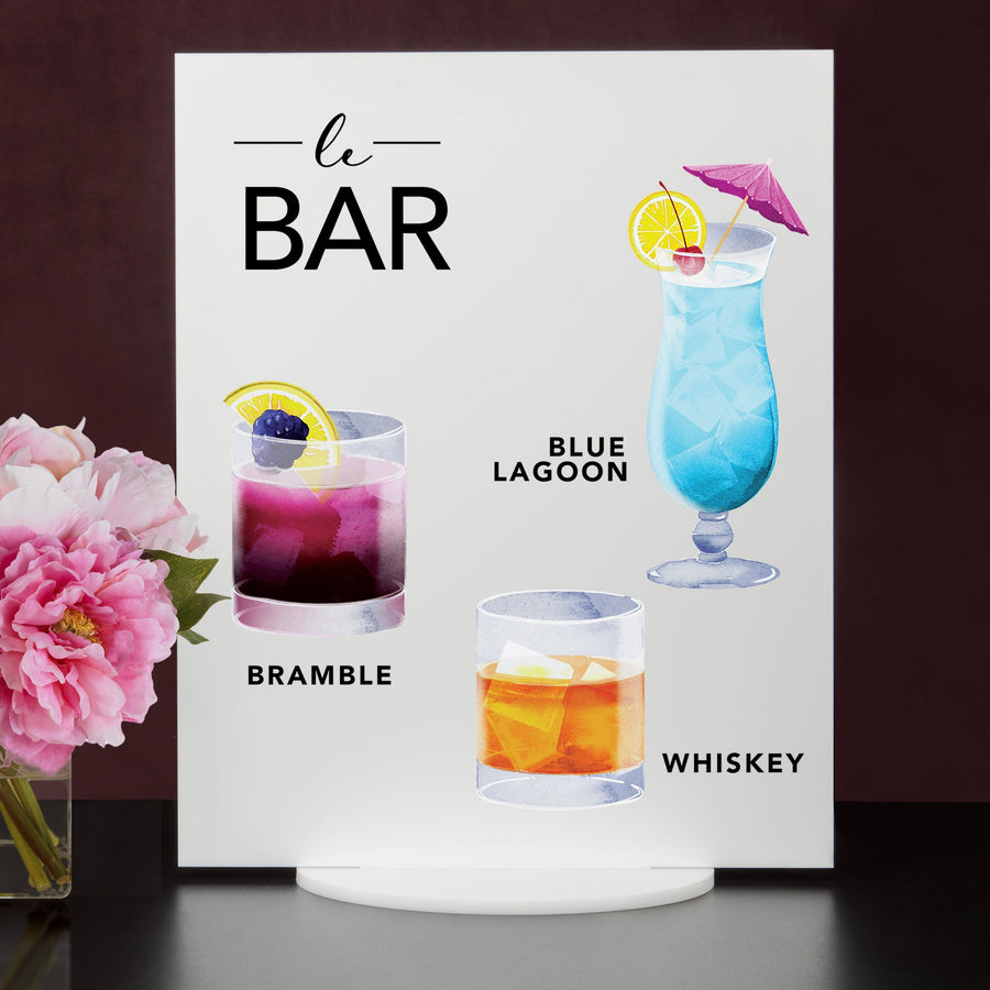 Elation Factory Co Weddings > Decorations > Signs > Wedding and Event Drink Signs Bar Menu Signature Drinks! - Ours, Hers, and His - Bar Menu Sign, Bar Sign for wedding and special events.