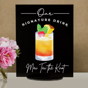 Elation Factory Co Weddings > Decorations > Signs > Wedding and Event Drink Signs Bar Menu Signature Drinks! - Ours, Hers, and His - Bar Menu Sign, Bar Sign for wedding and special events.