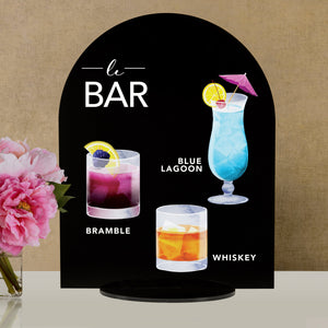 Elation Factory Co Weddings > Decorations > Signs > Wedding and Event Drink Signs Bar Menu Signature Drinks! - Ours, Hers, and His - Bar Menu Sign, Bar Sign for wedding and special events.