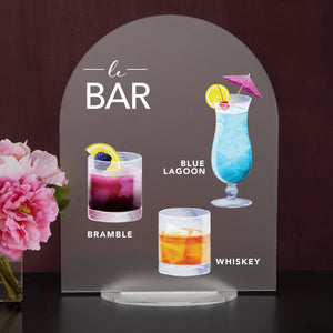 Elation Factory Co Weddings > Decorations > Signs > Wedding and Event Drink Signs Bar Menu Signature Drinks! - Ours, Hers, and His - Bar Menu Sign, Bar Sign for wedding and special events.