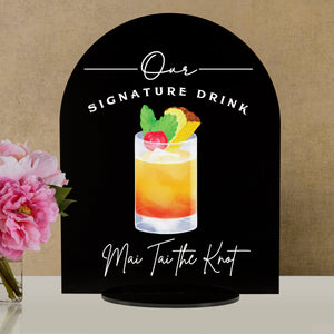 Elation Factory Co Weddings > Decorations > Signs > Wedding and Event Drink Signs Bar Menu Signature Drinks! - Ours, Hers, and His - Bar Menu Sign, Bar Sign for wedding and special events.