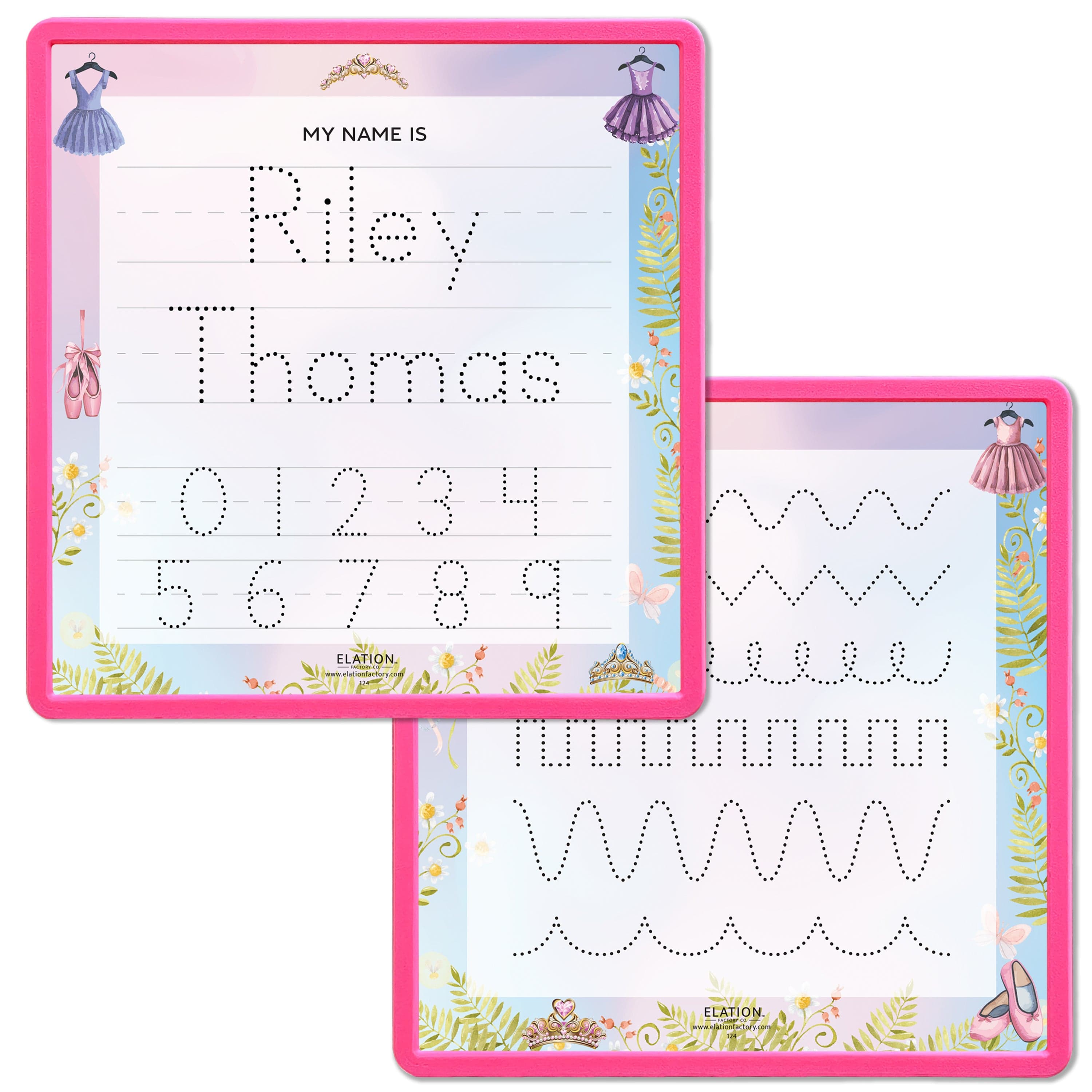 Kid's Name Tracing Board | Dry Erase Letter Tracing | Reusable Name Tracing Board | Letter Tracing Board | Personalized | Ballet Theme