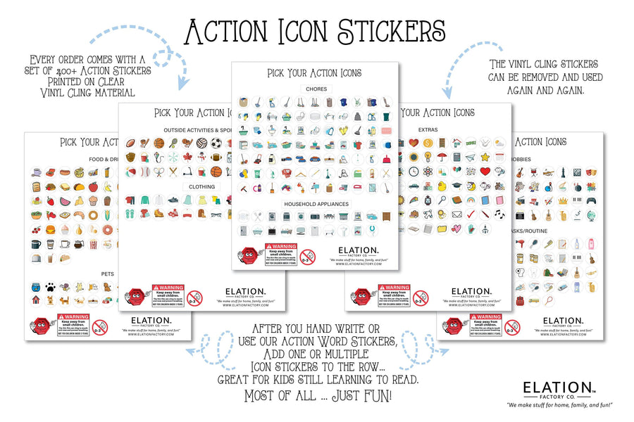 Elation Factory Co Toys & Games > Toys > Learning & School Kids Routine Chart | Chore Chart for Kids | Daily Checklist | Kids Daily Tasks | Daily Routine | Dry-Erase | Construction Theme