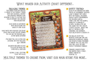 Elation Factory Co Toys & Games > Toys > Learning & School Kids Routine Chart | Chore Chart for Kids | Daily Checklist | Kids Daily Tasks | Daily Routine | Dry-Erase | Personalized | Ants Theme