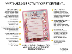 Elation Factory Co Toys & Games > Toys > Learning & School Kids Routine Chart | Chore Chart for Kids | Daily Checklist | Kids Daily Tasks | Daily Routine | Dry-Erase | Personalized | Candy Theme