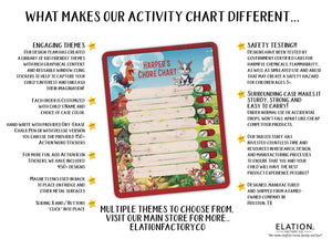 Elation Factory Co Toys & Games > Toys > Learning & School Kids Routine Chart | Chore Chart for Kids | Daily Checklist | Kids Daily Tasks | Daily Routine | Dry-Erase | Personalized | Farm Theme