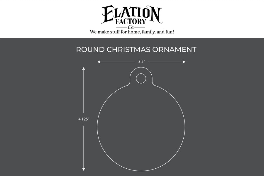 Elation Factory Co Custom First Home Christmas Ornament, Clear Acrylic Wedding Christmas Ornament, Engagement Gift,  Modern Holiday Decor