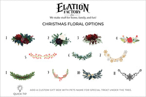 Elation Factory Co Custom Pet Christmas Ornament, Clear Acrylic Holiday Dog / Cat Decoration, Modern Holiday Decor Active