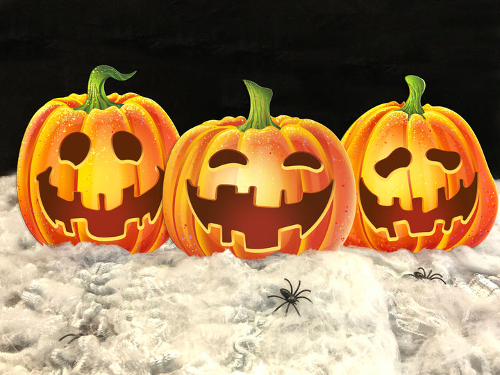 Elation Factory Co Halloween Table Decoration Pumpkin Set, Halloween Decor, Jack-o'-lantern