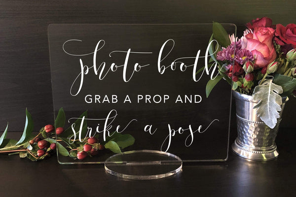 Wedding prop signs | Honestweddingadvice.com